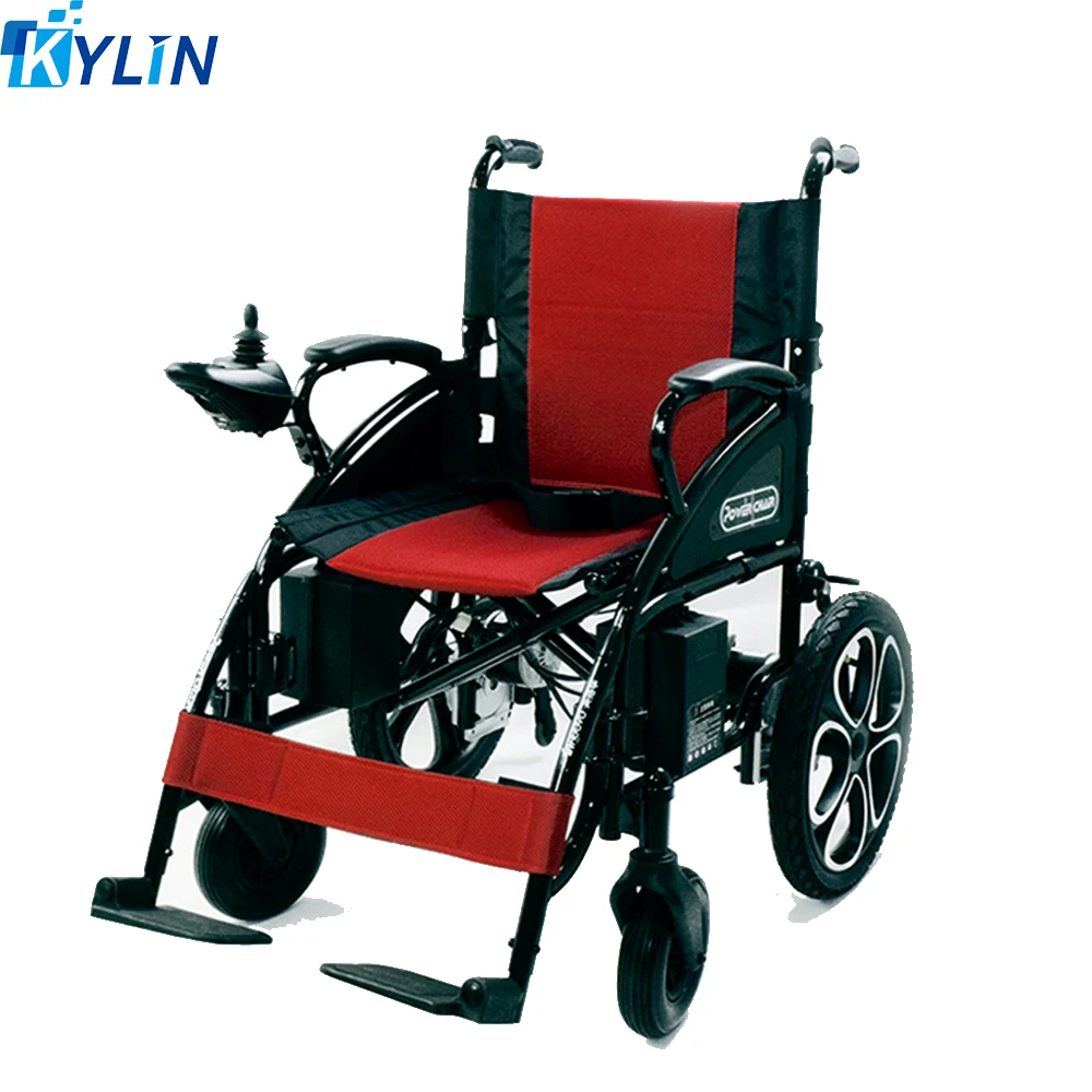 easy folding aluminum electric wheelchair lithium battery power wheel chair KL5213