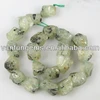 wholesale Natural Green Garnet rough tumbled nuggets rough gemstones for sale