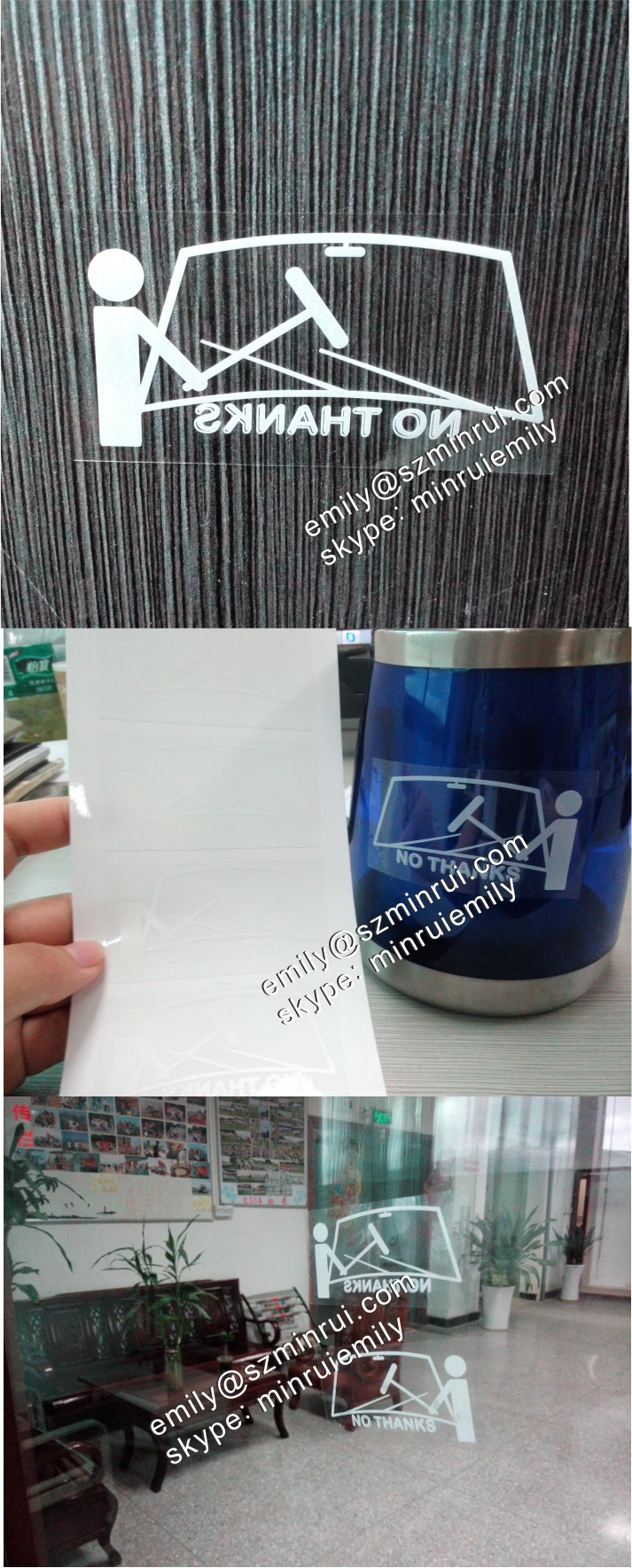 Custom Transparent Static Cling Window Decals For Vehicles,Custom Clear