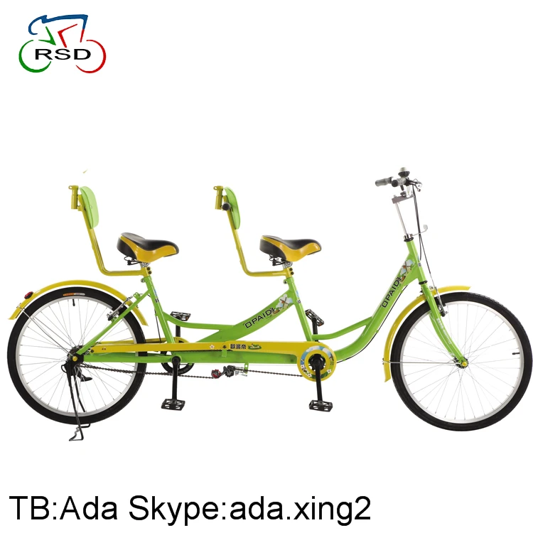 tandem bicycle with child seat