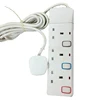 UK standard electric 13A extension cord socket with switch