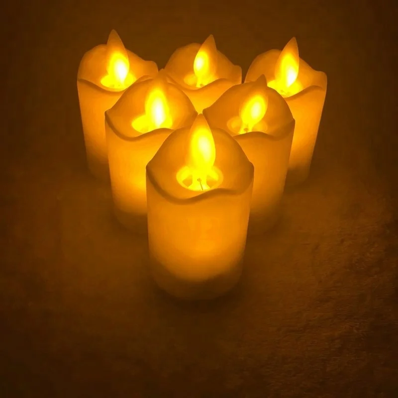 Electric Votive Candles/moving Wick Led Candle/flickering Flameless