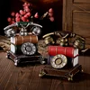 Antique Style Telephone Model Retro Home Decoration Crafts Furnishing Articles