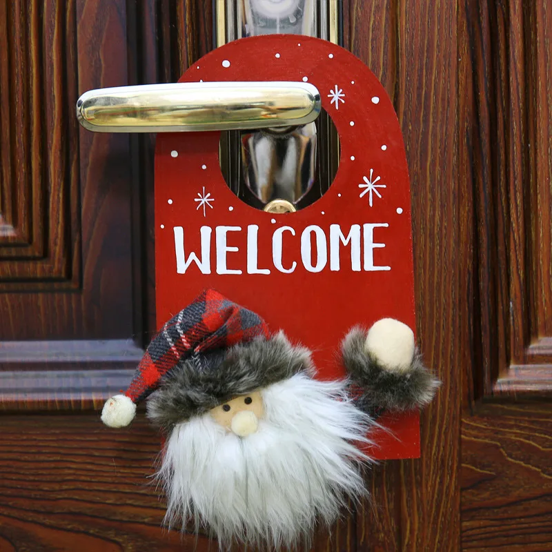 3 Pcs/set Felt Door Knob Hanger Christmas Tree Door Hanger For