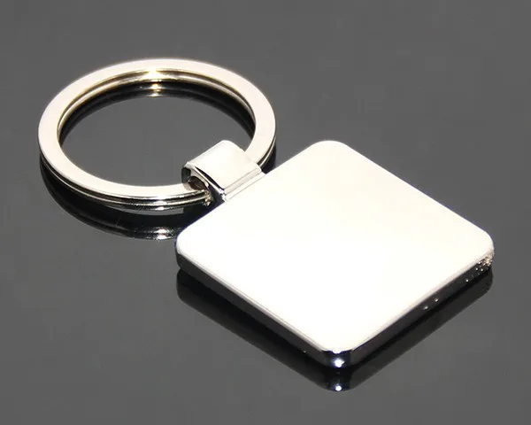 Square Keyring In Stock Stainless Steel Sticker Square Shape Zinc Alloy ...