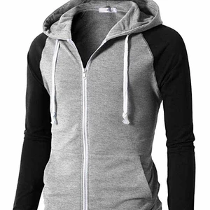 Mens Casual Slim Fit Hoodie Zip-Up Long Sleeve Active Jersey Hoodie Mens Casual Slim Fit Hoodie Zip-Up Long Sleeve Active Jersey Hoodie