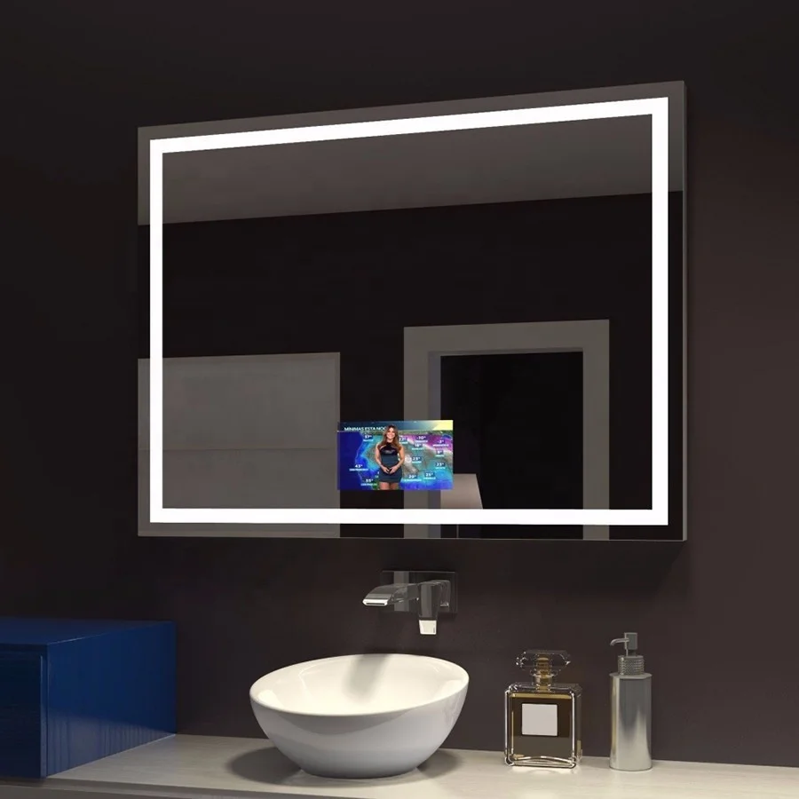 Miroir Intelligent Tv Sans Cadre,Étanche,Pour Éclairage Avec Interface