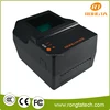 4 inch high resolution thermal transfer barcode sticker printer Zebra command supported