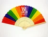 Wholesale Cheap Chinese Women Laday Silk Fabric Dancing Folding Fan For Promotion