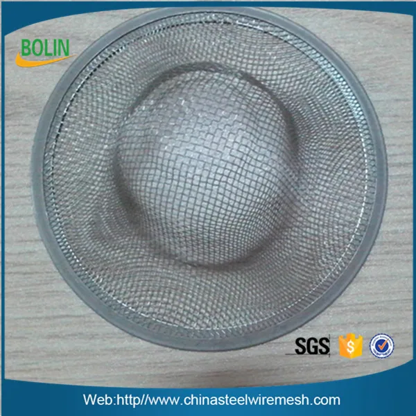 Customized Dome Shape Stainless Steel Mesh Strainer / Cap Shape Brass