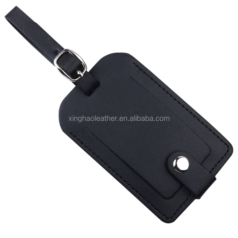 PU Leather Luggage Tags Label Suitcase Tags Bag Travel Accessories