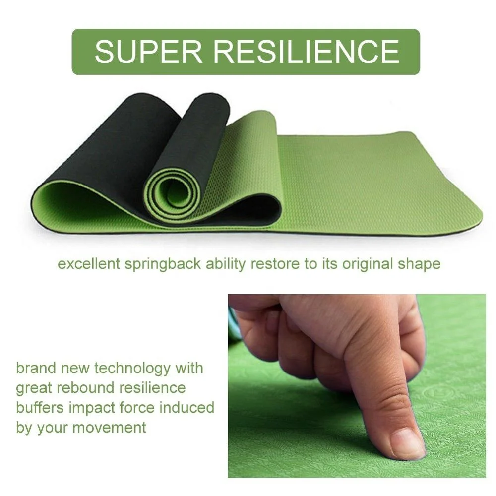 High Density Eco Friendly Anti-Slip Double-Sided  TPE Yoga Mat