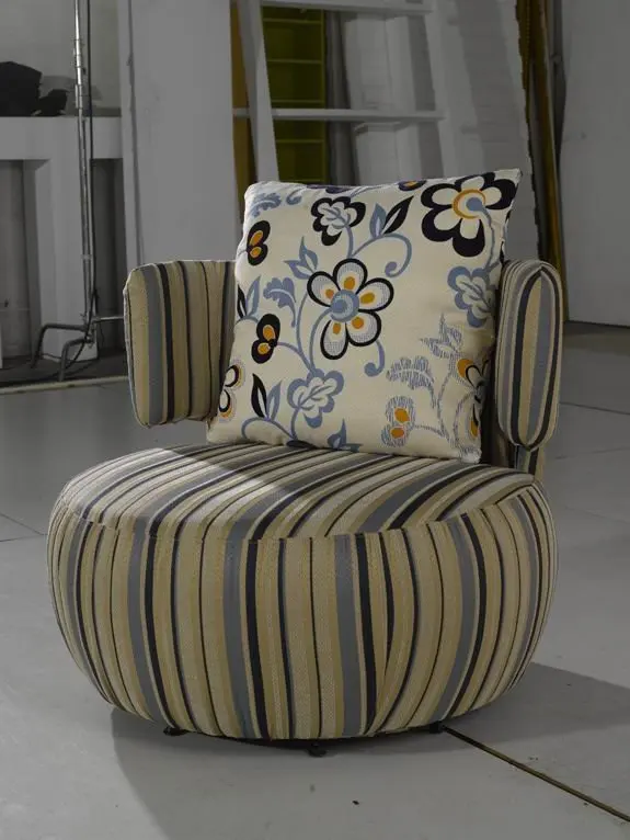 multicolour swivel chair in fabric/ high quality colour fabric chair