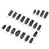 Black Plastic Toggles Spring Stop Drawstring Rope Cord Lock For Cord Fabric Wristbands Clasp Fastener