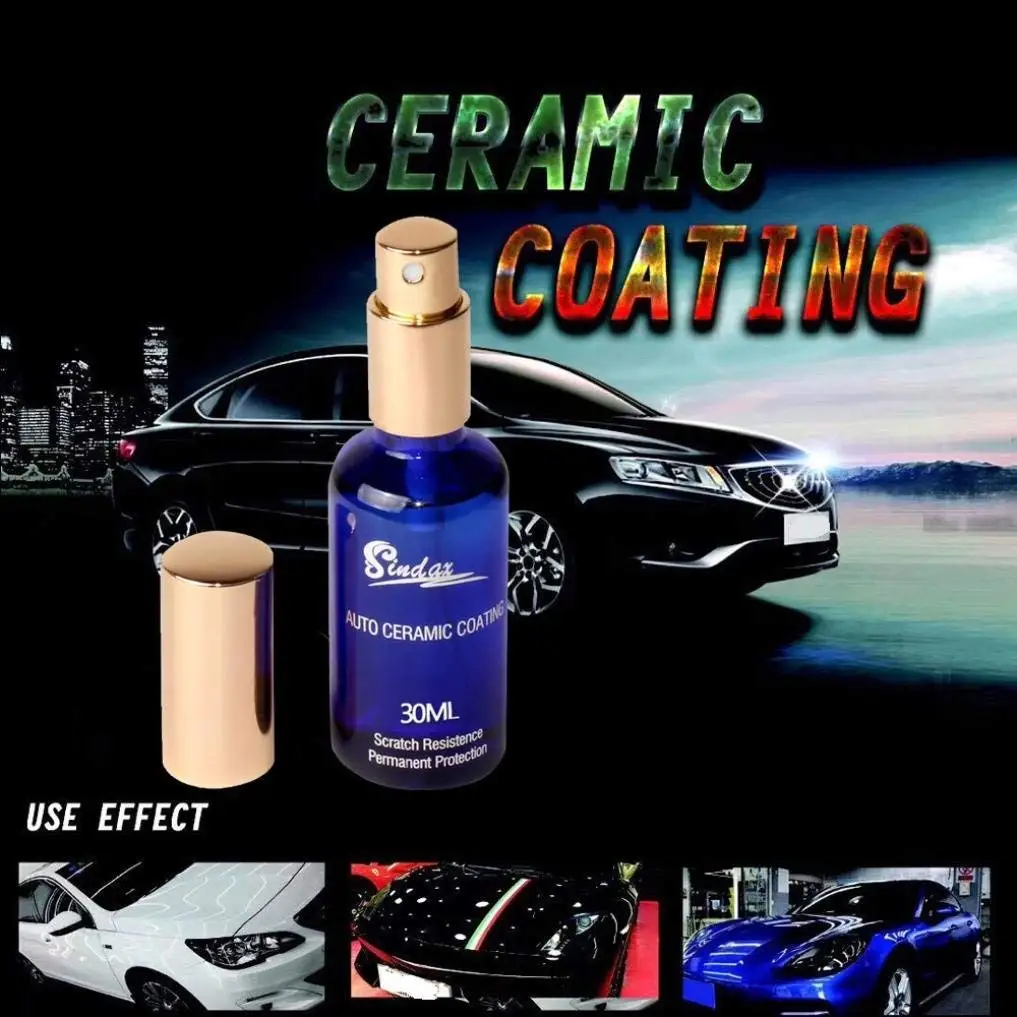 Glumes 9H Hardness Car Liquid Ceramic Coat Super Hydrophobic Glass Coating Car Polish Coat Auto Paint Care, Anti Scratch Car Oxidation Liquid Nano Paint Sealant Protection (1Pcs)