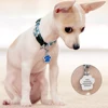Wholesale Colorful Footprint Shaped Engraved Dog ID Tags