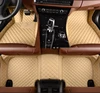 Wholesale anti slip color leather universal 3d or 5d custom metal logo dash car floor mat