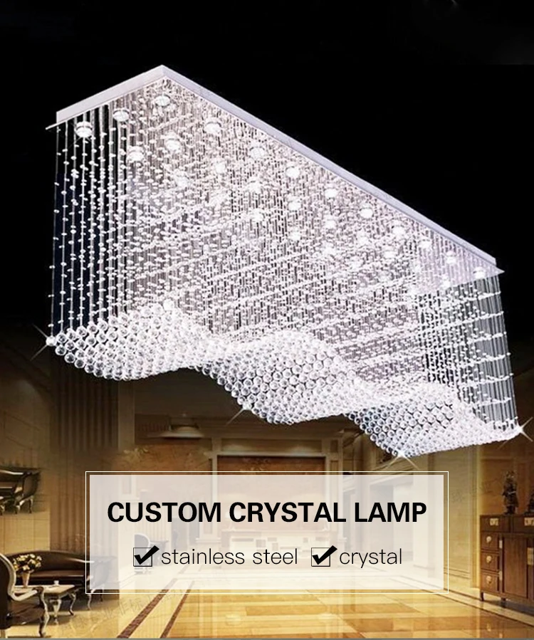 Large golden hotel lobby decorative european luxury crystal chandelier lighting