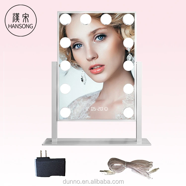 Led Illuminated Cosmetic Lighted Musical Smart Makeup Mirror,Bathroom