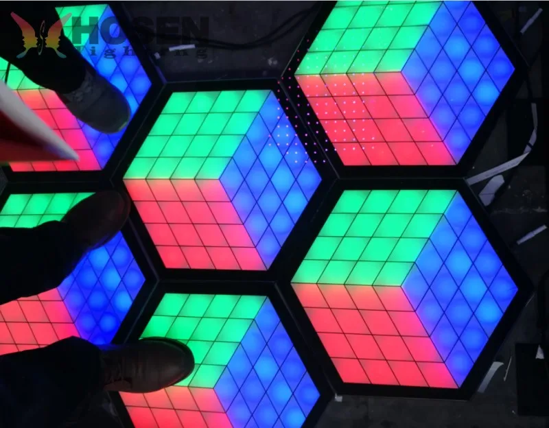 Magic Cube Event Lighting Hexagon LED Dance Floor - China Magic