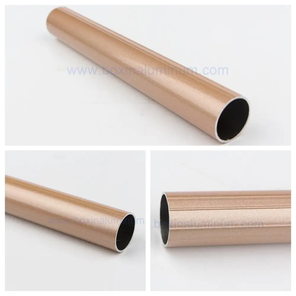 crystalization curtain rod cuttain pole aluminum profile aluminum tube