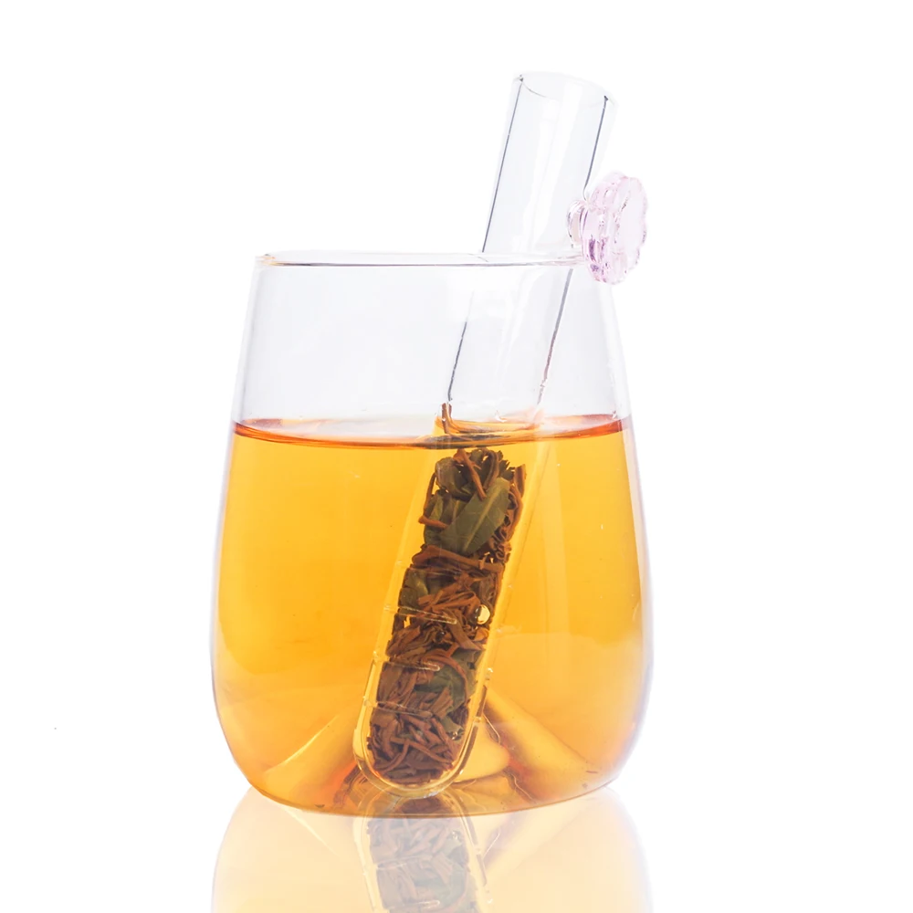 D2.6 X H13.5cm Heat Resistant Handmade Borosilicate Glass Test Tube Tea