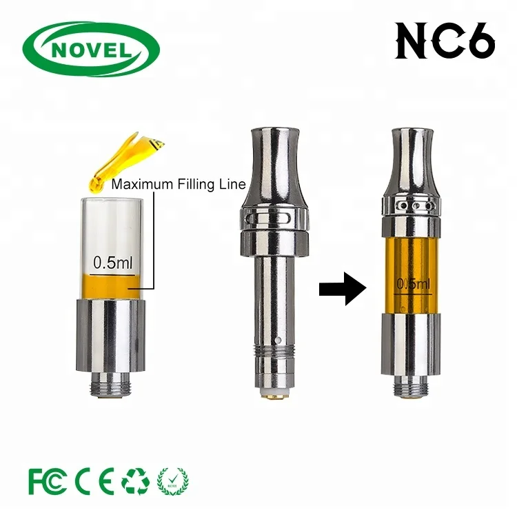 Quality top airflow tank style easy filling thick oil ceramic vape cartridge