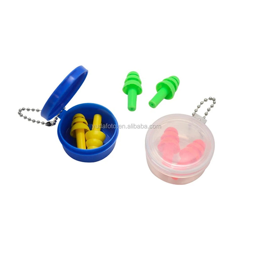 Ep1002a1 Ce En352 Silicone Ear Plugs Rubber Swimming Noise Canceling