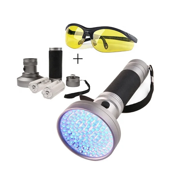 High quality best price fast track flashlight 100 led 395nm uv led light powerful 100 led uv torch