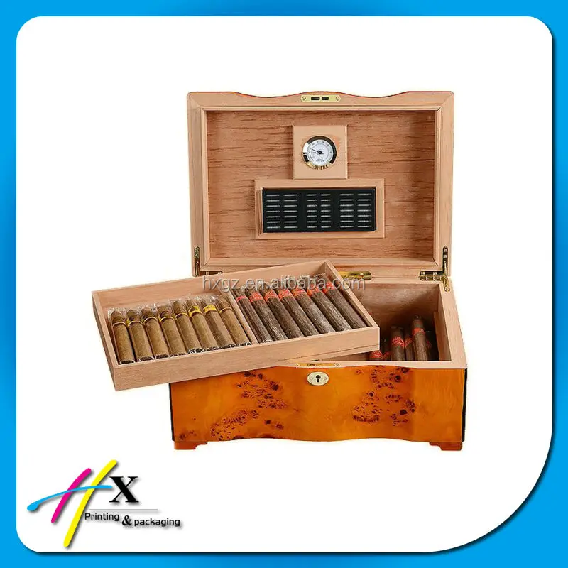 Luxury Glass Top Wooden Cigar Humidor Accept Custom Order Buy Cigar
