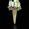 China high technique and vase product type mosaic vase,sliver/gold metal crystal handmade flower pot