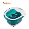 Bubble and ball bearing electric foot massager