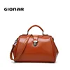 Authentic doctor bags summer designer women's tote branded oil leather handbags customized logo