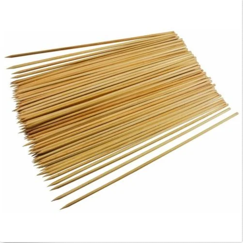 100 Bastoncini di Bambù Spiedini per barbecue frutta kebab fonduta 12/" o 10/" a lunga Stick