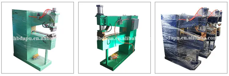 Welded wire mesh multiple pneumatic spot welder