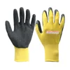 Assorted polyester latex crinkle palm coated safety hand work gloves