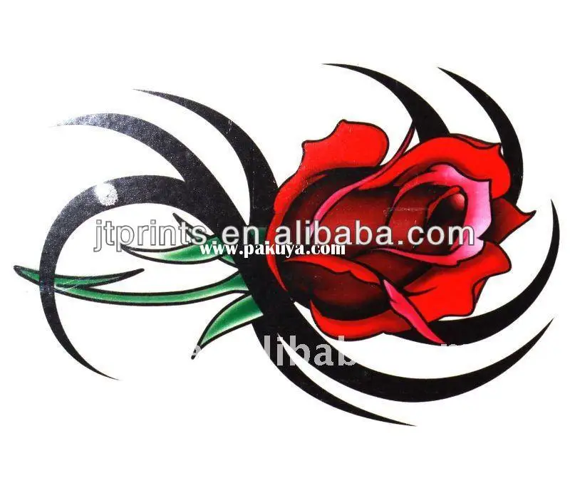 Top Ten Floo Y Wong Artist Gambar Tato Bunga Mawar Merah