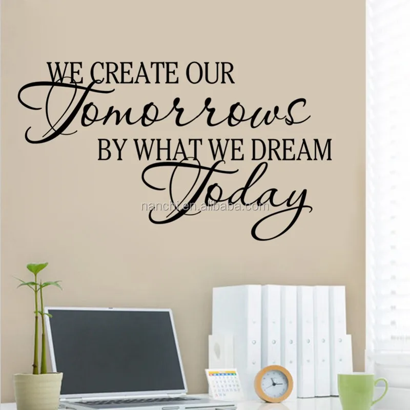 Creative Tomorrow By Dreams Today Wall Art Decal Home Decor Famous ...