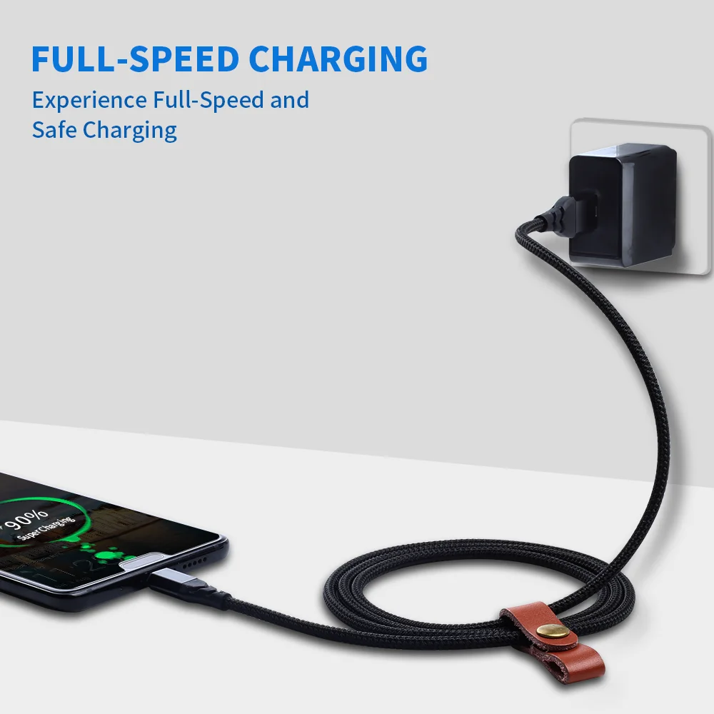 Factory Price USB type c cable 3.0 Nylon Braided 5A fast charging cable