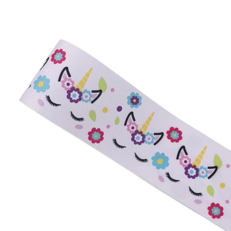 Arco Iris Unicornio Para Dormir Cinta del Grosgrain 75mm 38mm 3/" 1.5/" Buy 4 Get 5th Gratis