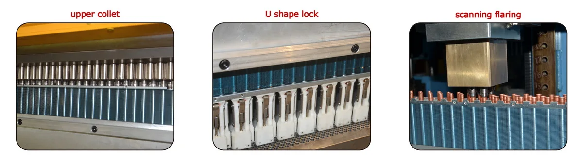 2-position shrinkless hot tube expanding machine with clamping fixture ...