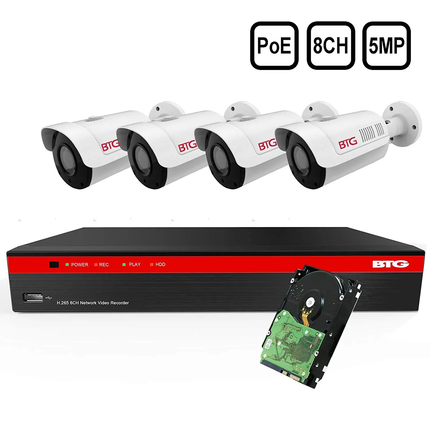 poe security camera system 4k