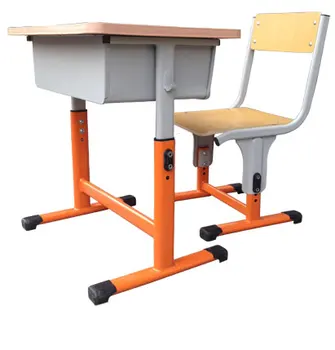 Adult Adjustable Height Primary Classroom School Furniture Single Desk ...