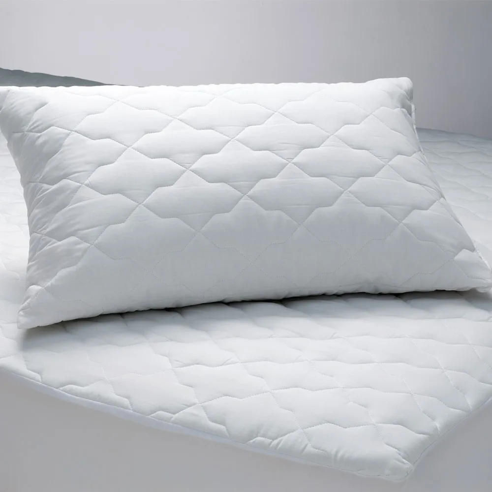 Wholesale Bulk White 100 Cotton Zippered Zip Pillow Case Quilted