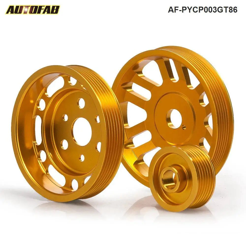 Autofab Crank Alternator Water Pump Pulley For Toyota Gt86 Scion Frs
