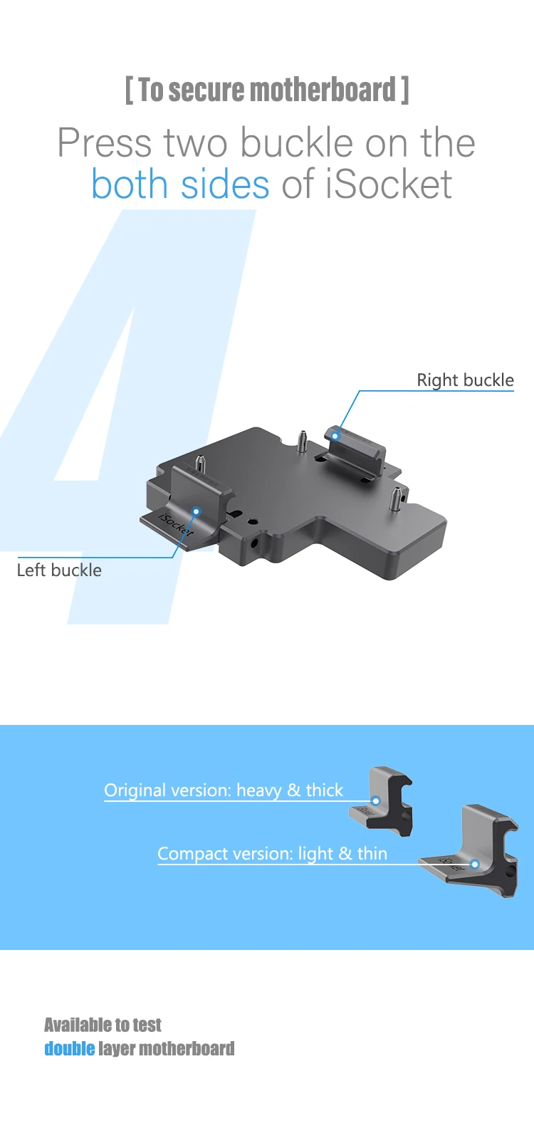 Original iSocket X from QianLi for iPhone X motherboard test and repair