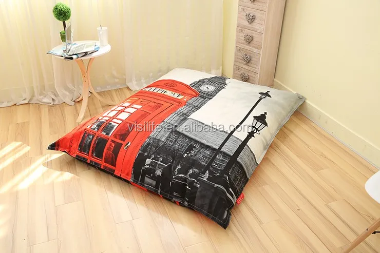 Ben Pencetakan Kursi Sofa Bed Bean Bag Furniture Ruang Tamu Ben Pencetakan Kursi Sofa Bed Bean Bag Furniture Ruang Tamu Lembut Bantal Besar