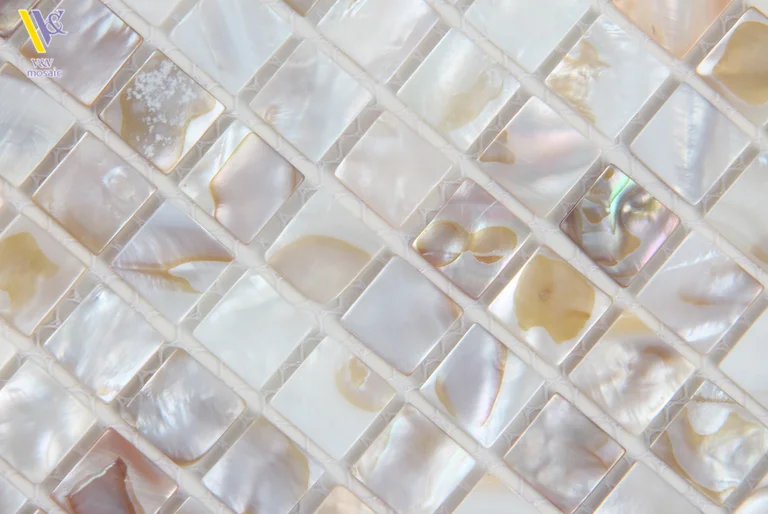 Tường sticker vỏ ngọc trai mosaic cho tường