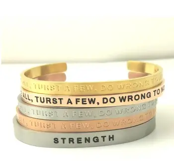2018 Custom Engraving Bracelet Motivational Bracelets Jewelry 2018 Custom Engraving Bracelet Motivational Bracelets Jewelry Whole China
