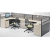 Open Workstation U Shape Office Partition USA Office Cabins (FOH-JT9B)